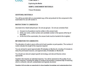 Eduqas GCSE Media Mock Component 1