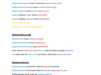 Edexcel IGCSE Physics Grade 9 notes