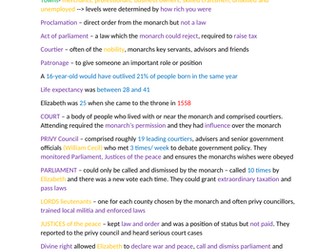 Edexcel GCSE History - Elizabethan England