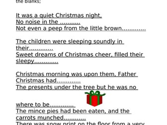 Christmas Rhyming Poem Resource
