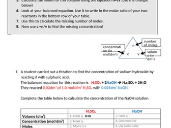 Titration Calculations