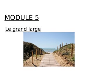 Studio AQA GCSE Module 5 le grand large Point de départ 1