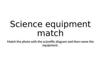 Scientific equipment match up