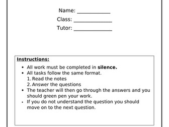 KS3 Working Scientifically Booklet
