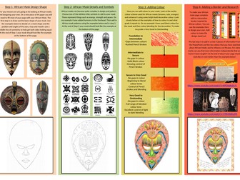 Art Home/ Online Learning African Masks