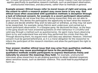 AQA Sociology Theory and Methods - Qualitative Methods