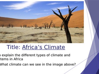 Africa: Climate and Biomes