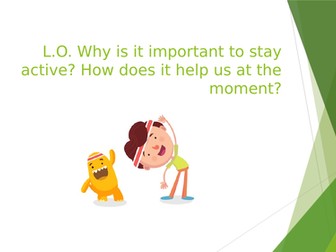 KS1 PSHE Stay Active during lockdown