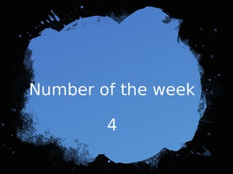 4 - Number of the week ppt