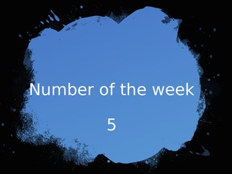 5 - Number of the week ppt