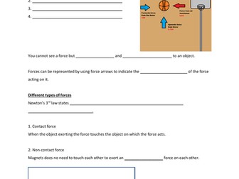 Forces Bundle Worksheet - with answers