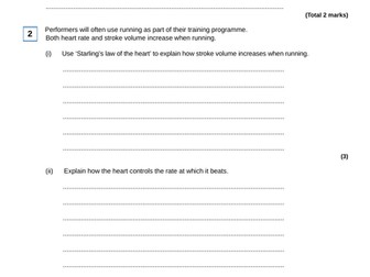 A-Level PE - The Cardiovascular System (End of Topic Test)