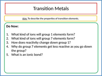 Transition Metals