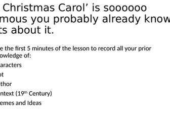 AQA GCSE Lit Christmas Carol Complete Unit