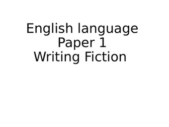 Narrative Writing for AQA GCSE Language Paper 1 : 13 Lessons