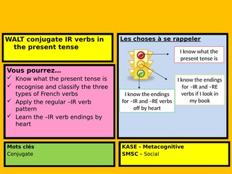 IR verbs - French