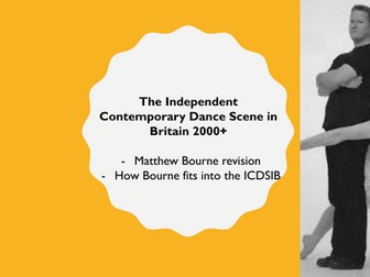 Matthew Bourne and 2 Works Analysis (A-Level Dance Independent Contemporary Dance Scene in Britain)
