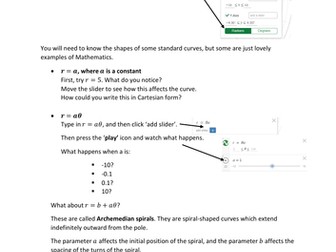 Drawing Polar Curves in Desmos
