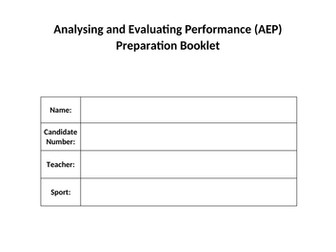 GCSE PE OCR Analysing and Evaluating Performance (Coursework)