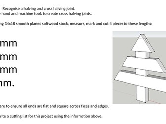 Cross halving Christmas tree