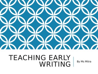 Teaching Writing (ESL, Reluctant writers, Early Writing, SEN)