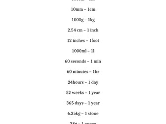 Units and Conversion