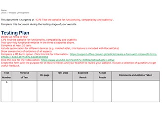 BTEC Level 3 - Unit 6 Website Development Assignment B Guides