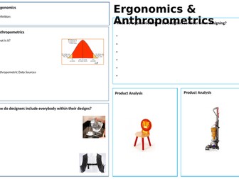 A-level - Anthropometrics & Ergonomics