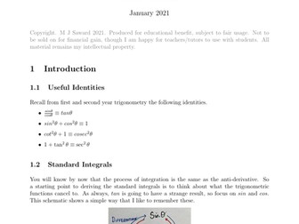 Integrating Trigonometric Functions