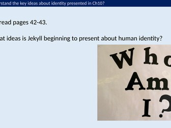 GCSE AQA Jekyll and Hyde : Key ideas about identity