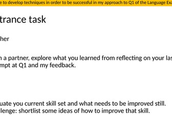 Q3 IGCSE Language: Improving my response