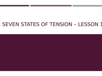 Introduction to the Seven States of Tension Lesson Bundle