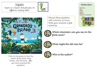 Grandads Island Vipers - 2 weeks home learning
