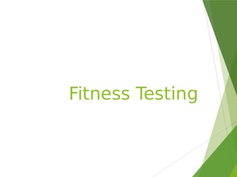 Level 2 BTEC SPORT - Fitness TESTING