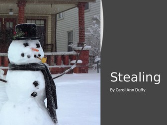Stealing by Carol Ann Duffy