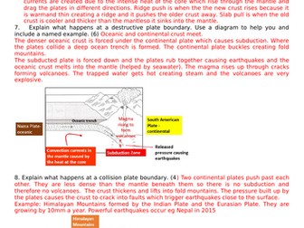 OCR B Geography Revision Pack Global Hazards Unit 1