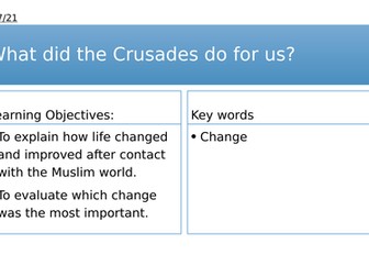 Year 7: Impact of the Crusades