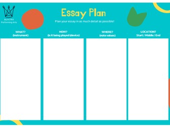 GCSE Music Essay Planning