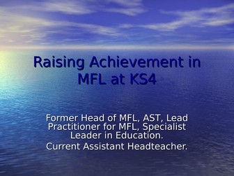 MFL and Raising Achievement