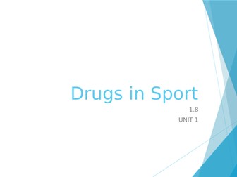 IGCSE PE Drugs in Sport