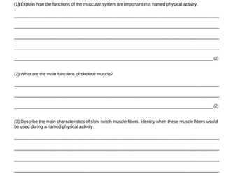 IGCSE PE Muscular System