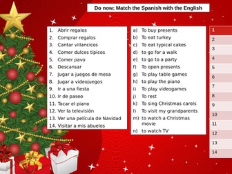 Christmas Lesson in Spanish