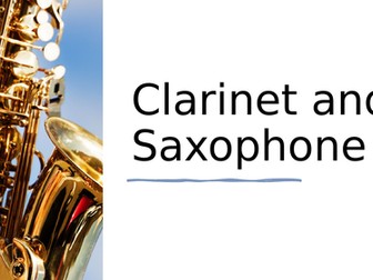 Woodwind Instruments for Online Learning