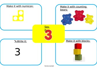 Early years say it, make it maths mats