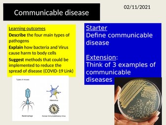 AQA GCSE Communicable diseases
