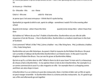 National 5 Performance prep help sheets