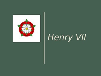 1C - AQA A Level History - Recovery/Revision SOL - Henry VII