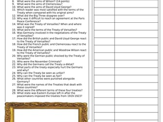 AQA GCSE HISTORY: Unit review sheets