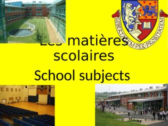 Les matières scolaires - school subjects
