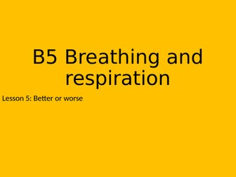 Effects of smoking, asthma and exercise on the lungs - KS3 5/16